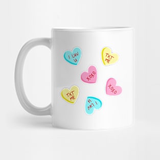 Sweet Candy Hearts Valentines Day Mug